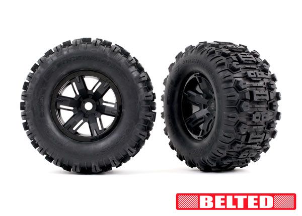 Traxxas Premount X-Maxx Black Chrome with Sledgehammer Belted(2)