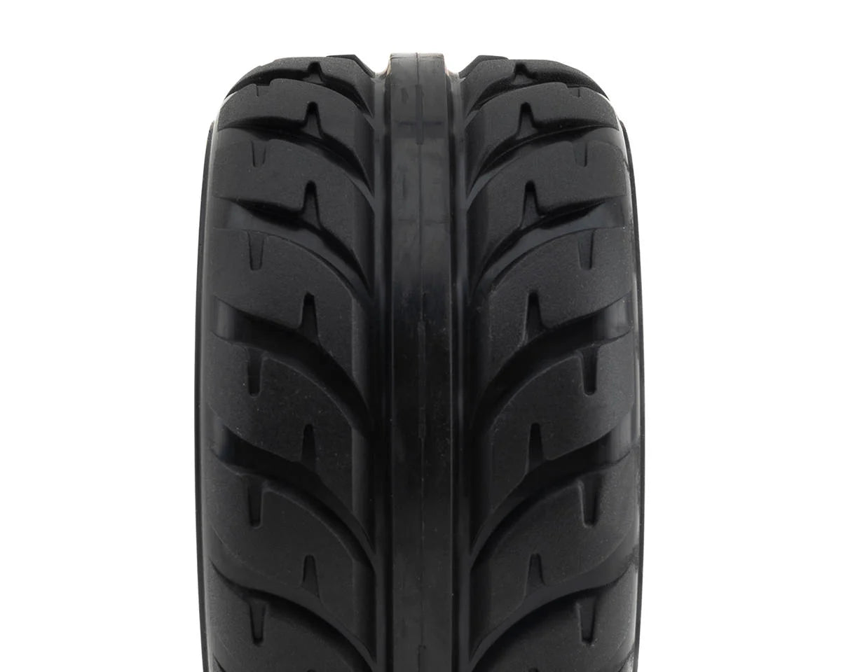 UpGrade RC Low-Pro BELTED Street Radials 2.8" Pre-Mounted On-Road Tires w/5-Star Wheels (2) (17mm/14mm/12mm Hex)