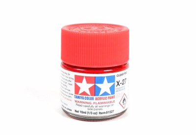 X-27 Clear Red Gloss Mini - Tamiya Acrylic Paint