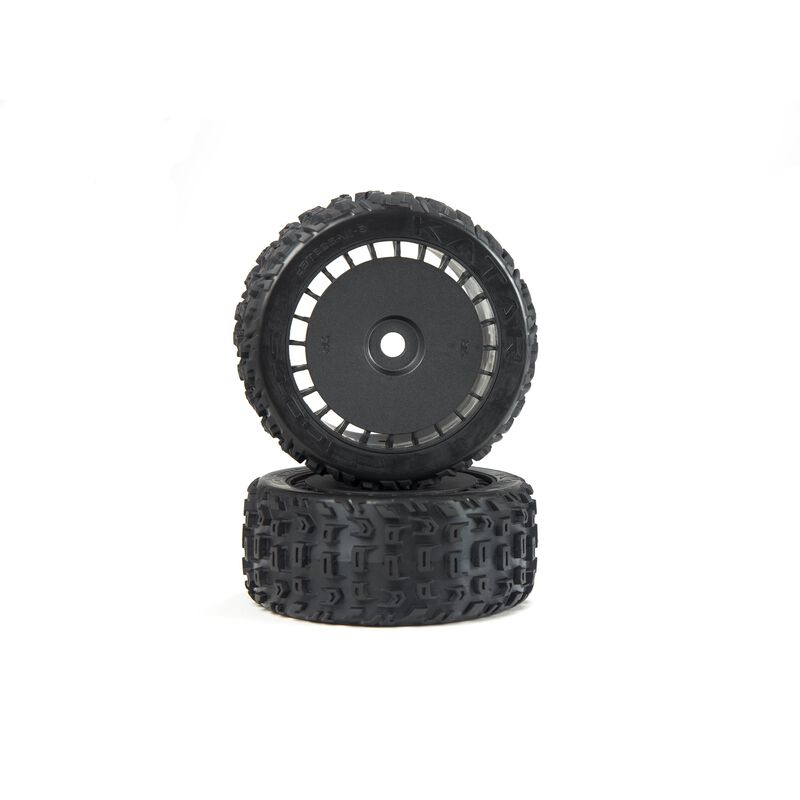 DBoots Katar T Belted 6S Tire Set Glued (Blk) (2)