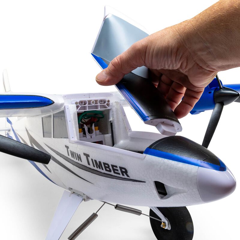 E-Flite Twin Timber 1.6m BNF Basic with AS3X and SAFE Select