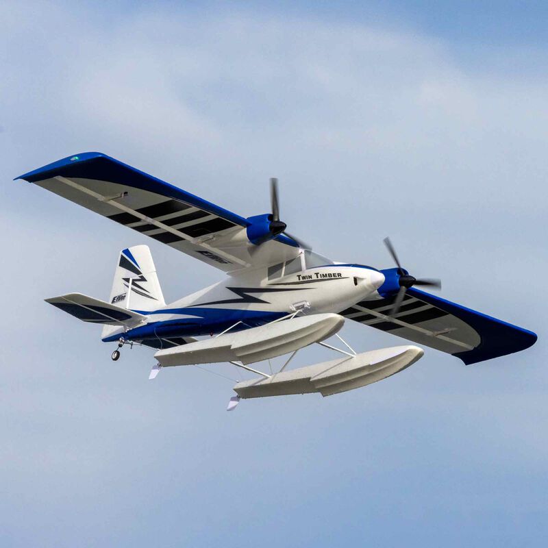 E-Flite Twin Timber 1.6m BNF Basic with AS3X and SAFE Select