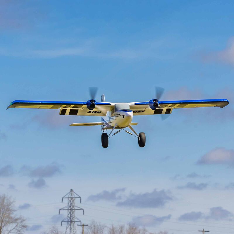 E-Flite Twin Timber 1.6m BNF Basic with AS3X and SAFE Select