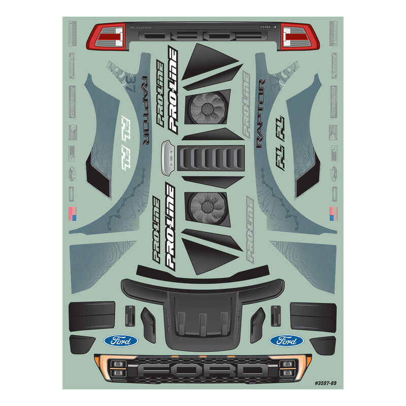 Pro-Line 2022 Ford F-150 Raptor Clear Body for ARRMA Vorteks