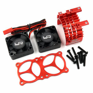 Yeah Racing Aluminum 540/550 Motor Heat Sink w/Twin Tornado Fans