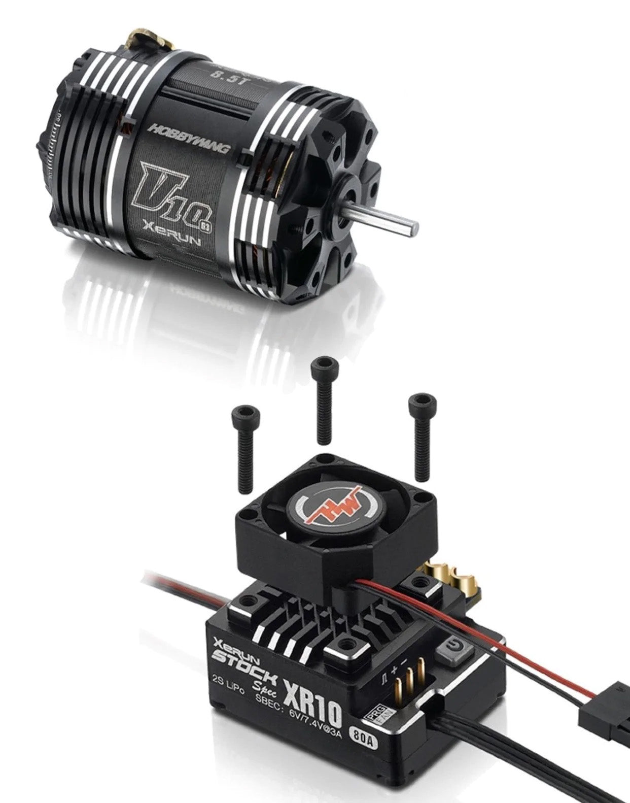 Combo XR10 Stock 2S ESC + V10 G4 13.5T Motor