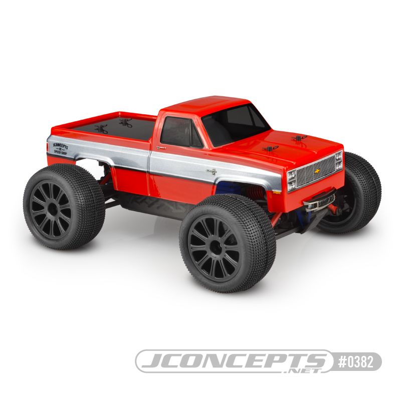 JConcepts 1982 GMC K10 Traxxas 1/16th E-Revo body (clear)