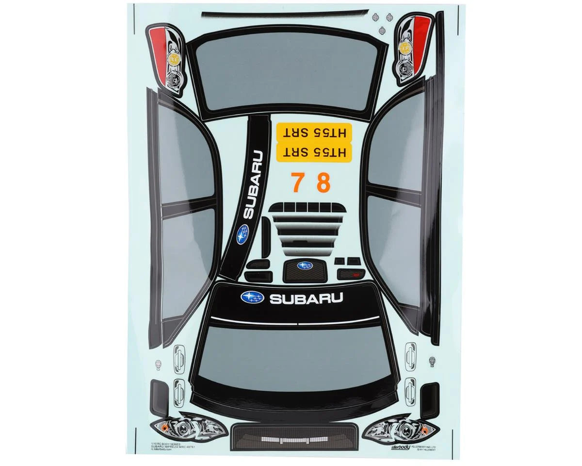 Killerbody Subaru Impreza WRC 2007 1/10 Touring Car Body (Clear)