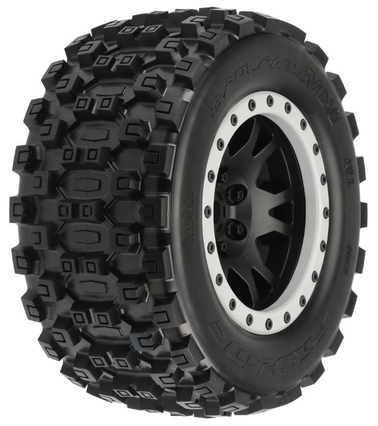 Pro-Line Badlands MX43 X-MAXX MTD Impulse Blk/Gry F/R