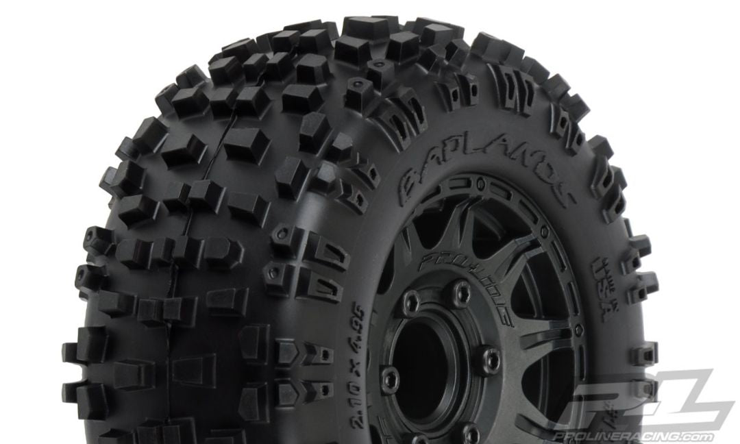 Pro-Line Badlands MX28 2.8" MTD Raid Black 6x30 F/R
