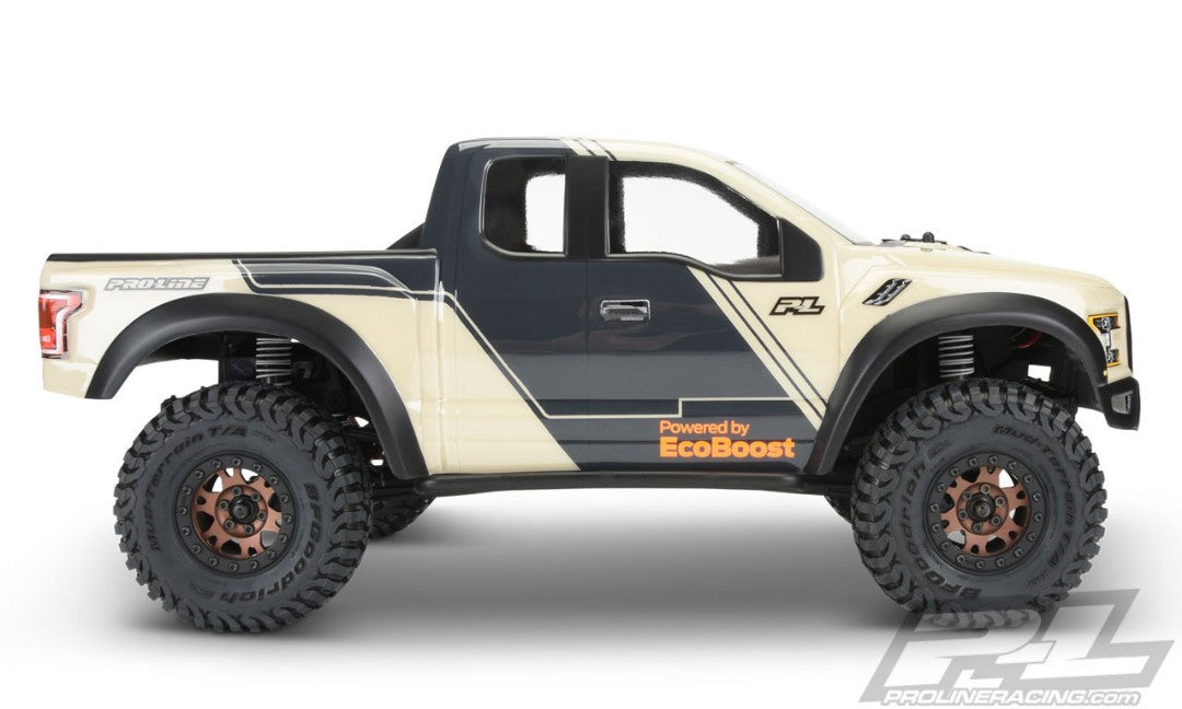 Pro Line 2017 Ford F 150 Raptor Clear Body 12.3" WB Crawlers