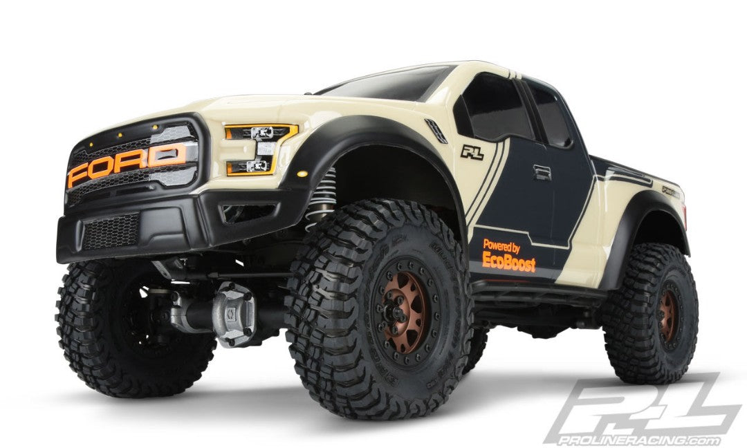 Pro Line 2017 Ford F 150 Raptor Clear Body 12.3" WB Crawlers