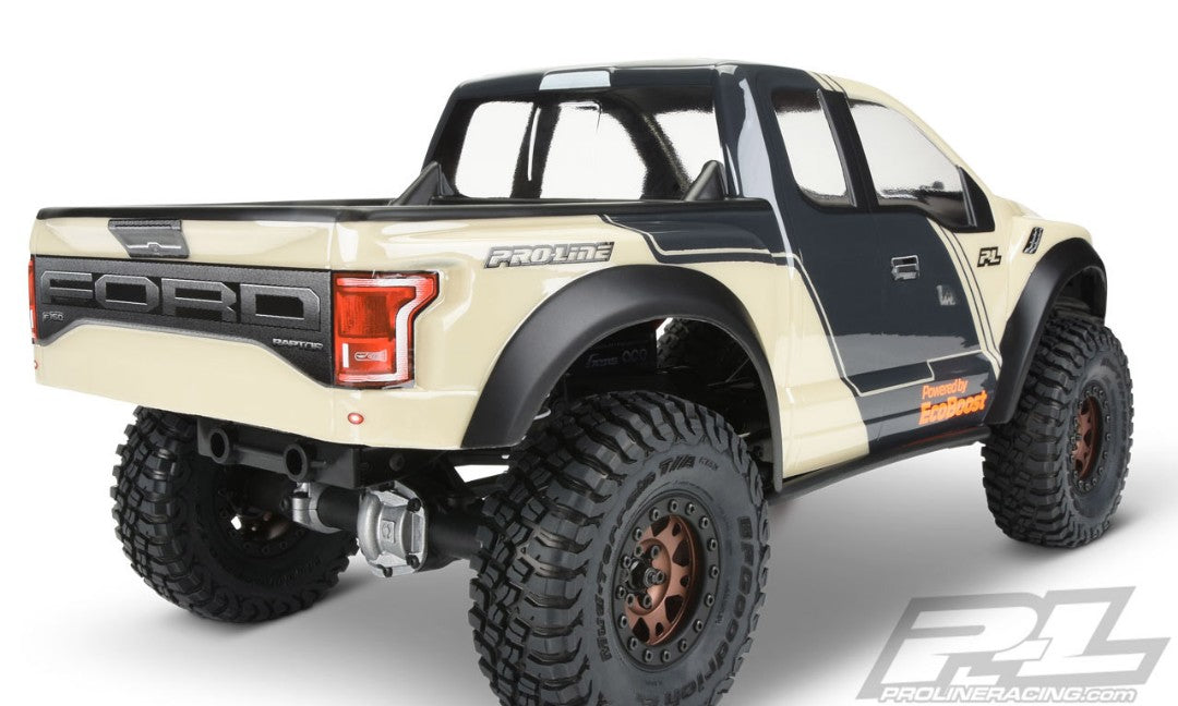 Pro Line 2017 Ford F 150 Raptor Clear Body 12.3" WB Crawlers
