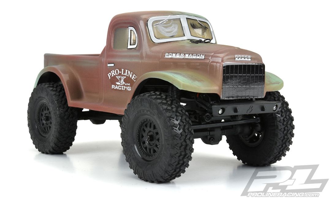 Pro Line 1946 Dodge Power Wagon Clear Body SCX24 JLU