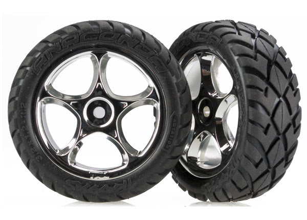 Traxxas Tires & wheels Tracer 2.2" Chrome