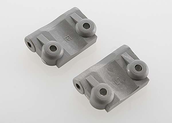 Traxxas Mounts, suspension arm (rear) (+/ 1°) (l&r) (grey)