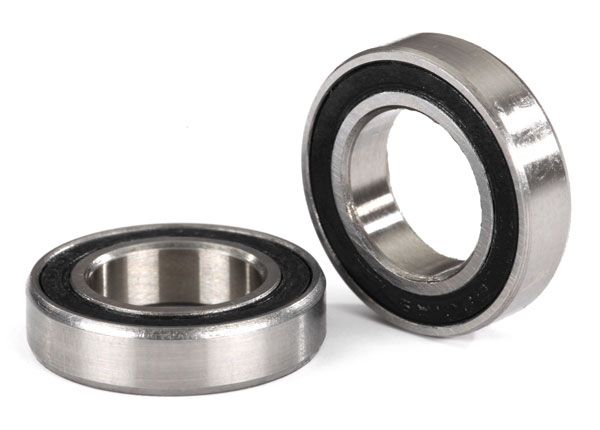 Traxxas Ball bearings, blue rubber sealed (12x21x5mm) (2)
