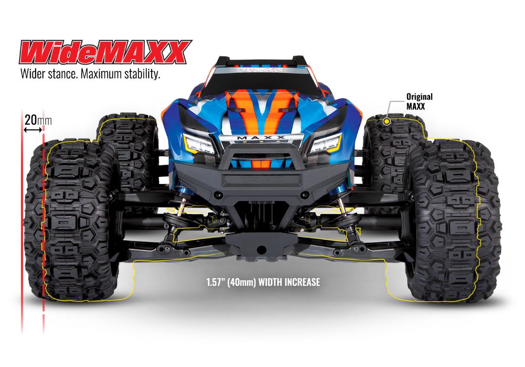 Traxxas Maxx 4S V2   1/10 Scale 4WD Brushless Monster Truck w/ WideMaxx Kit