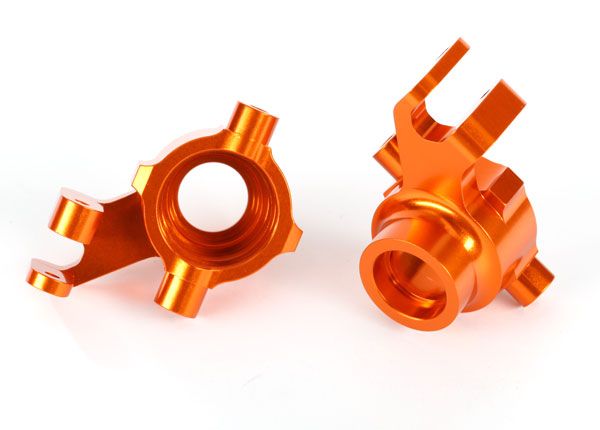 Traxxas Steering blocks, 6061-T6 aluminum (anodized), left & right