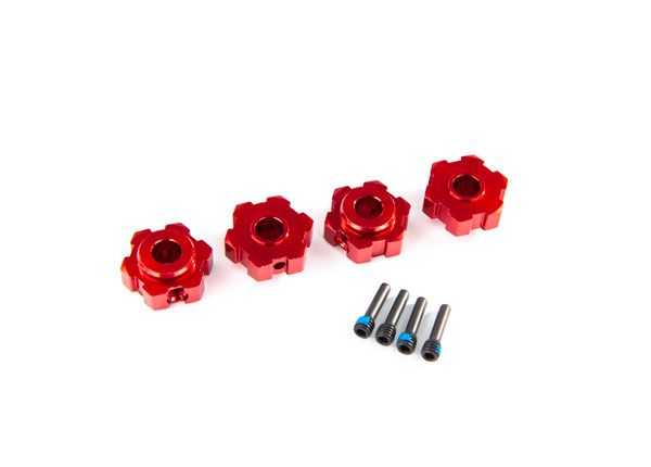Traxxas Wheel hubs, hex, aluminum (anodized) (4)