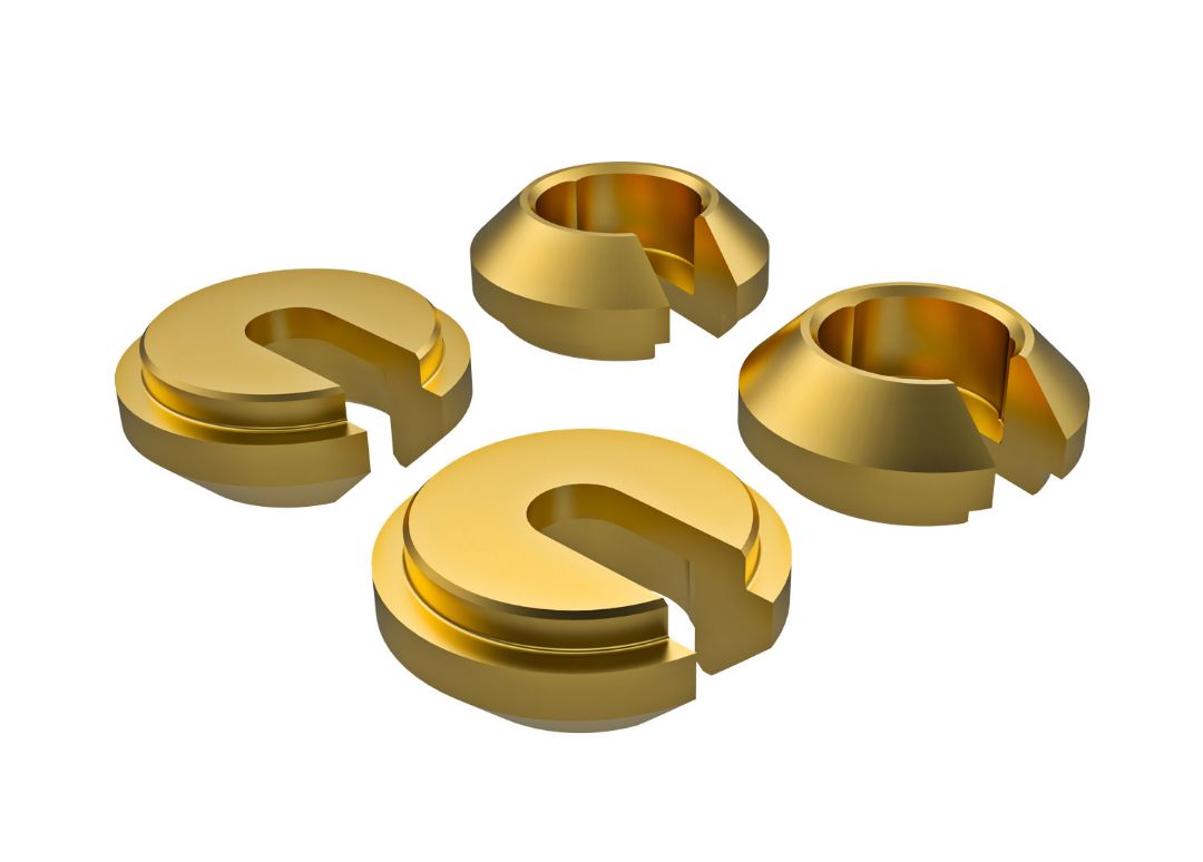 Traxxas TRX-4M Lower Retainer, Shock, Brass (1 gram) (4)