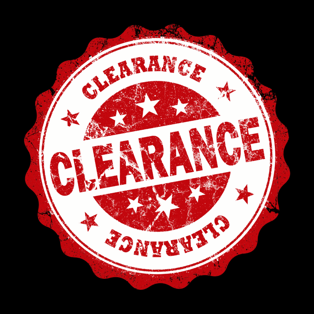 Save Big on theses Clearance items!