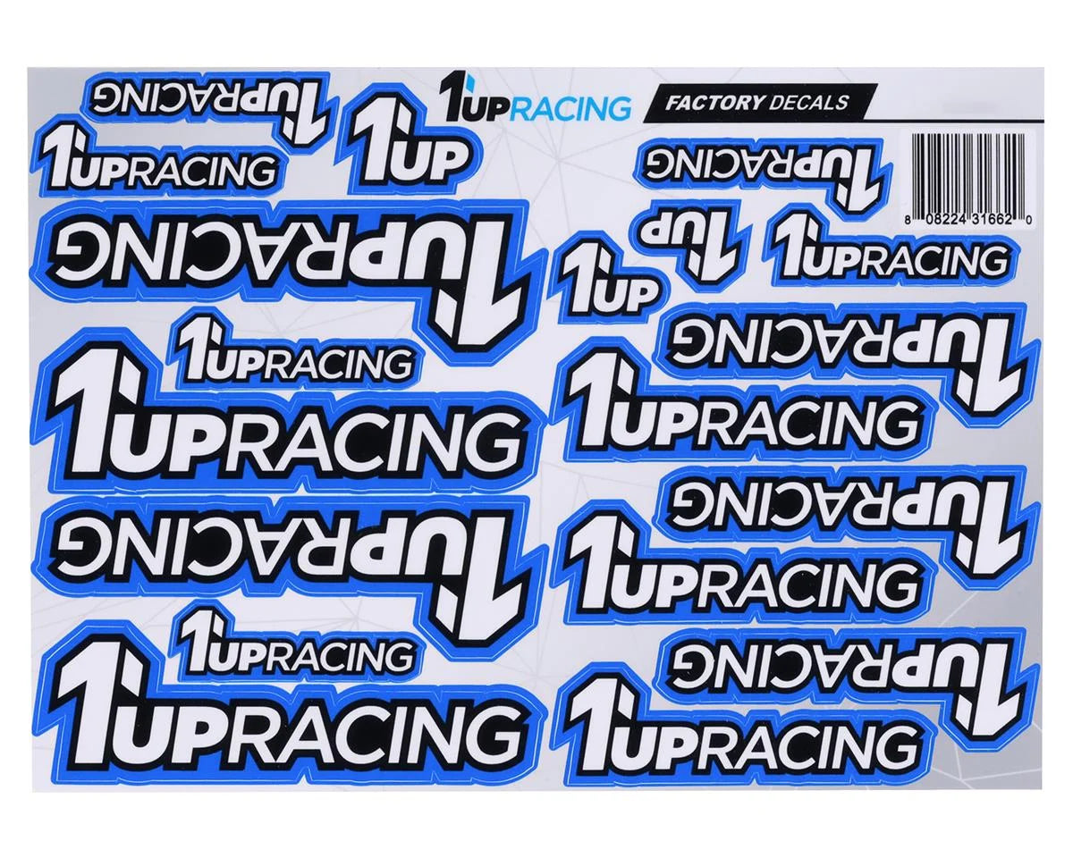 1UP Racing Decal Sheet