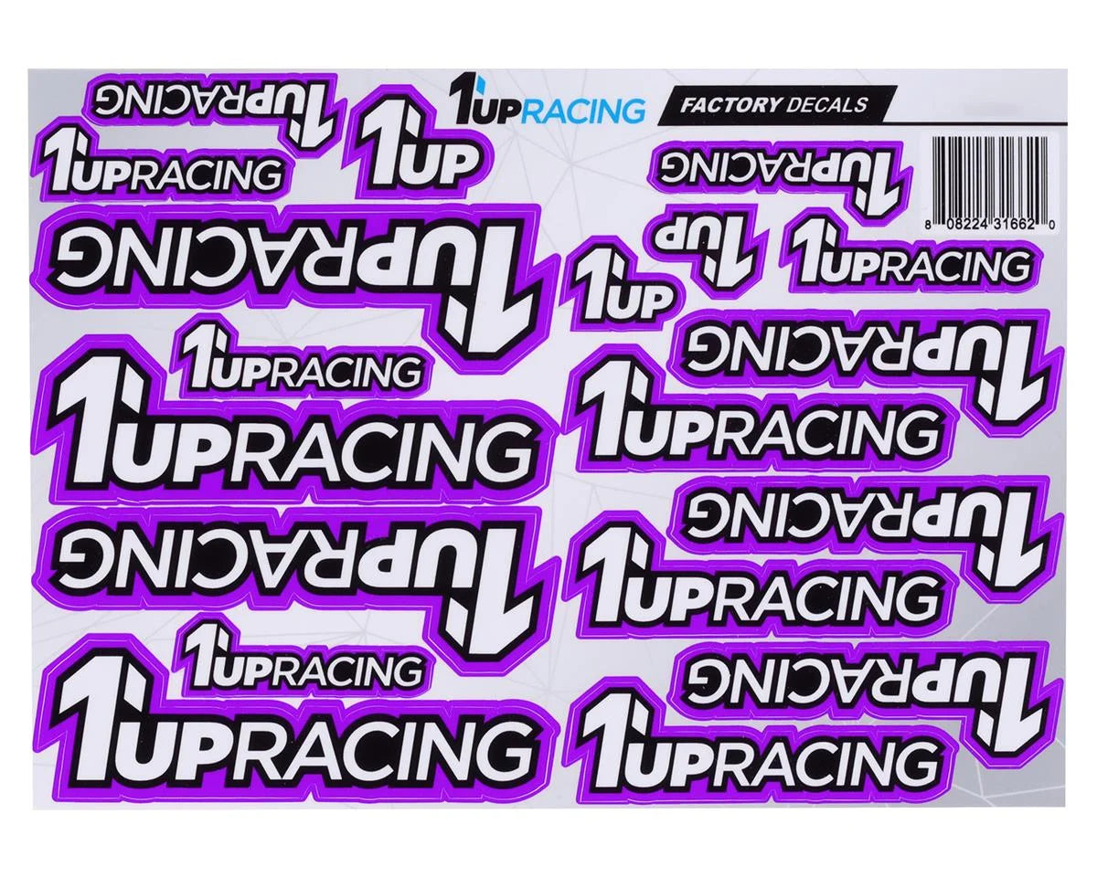 1UP Racing Decal Sheet