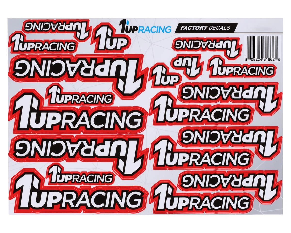 1UP Racing Decal Sheet