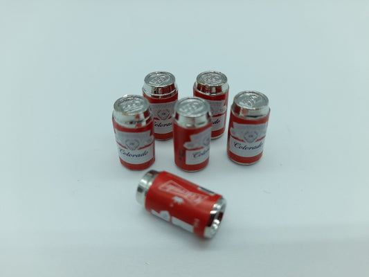 Set of (6) 1/10 beer cans