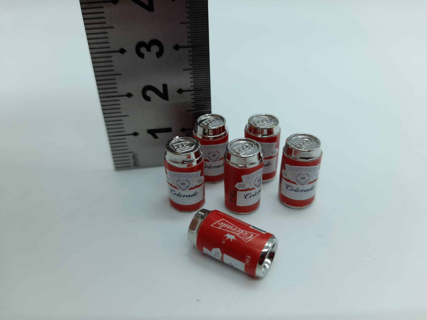 Set of (6) 1/10 beer cans