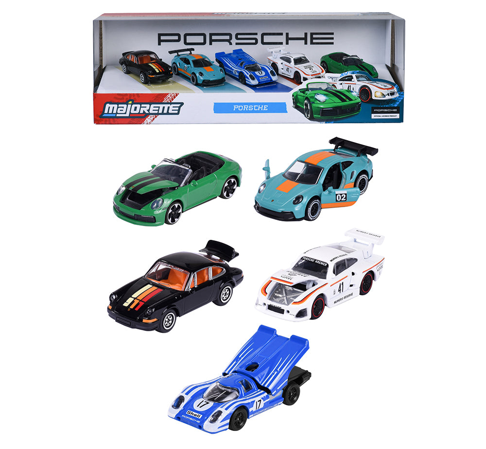 Majorette -Coffret cadeau 5 pièces Porsche