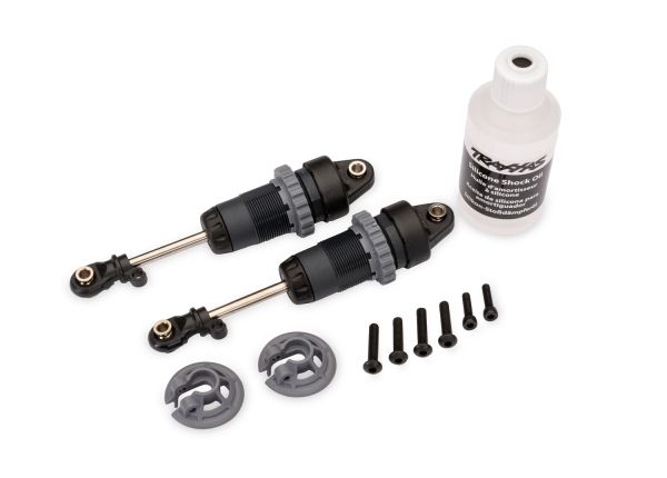 Traxxas Shocks, GTR Long - Steel Gray (2)
