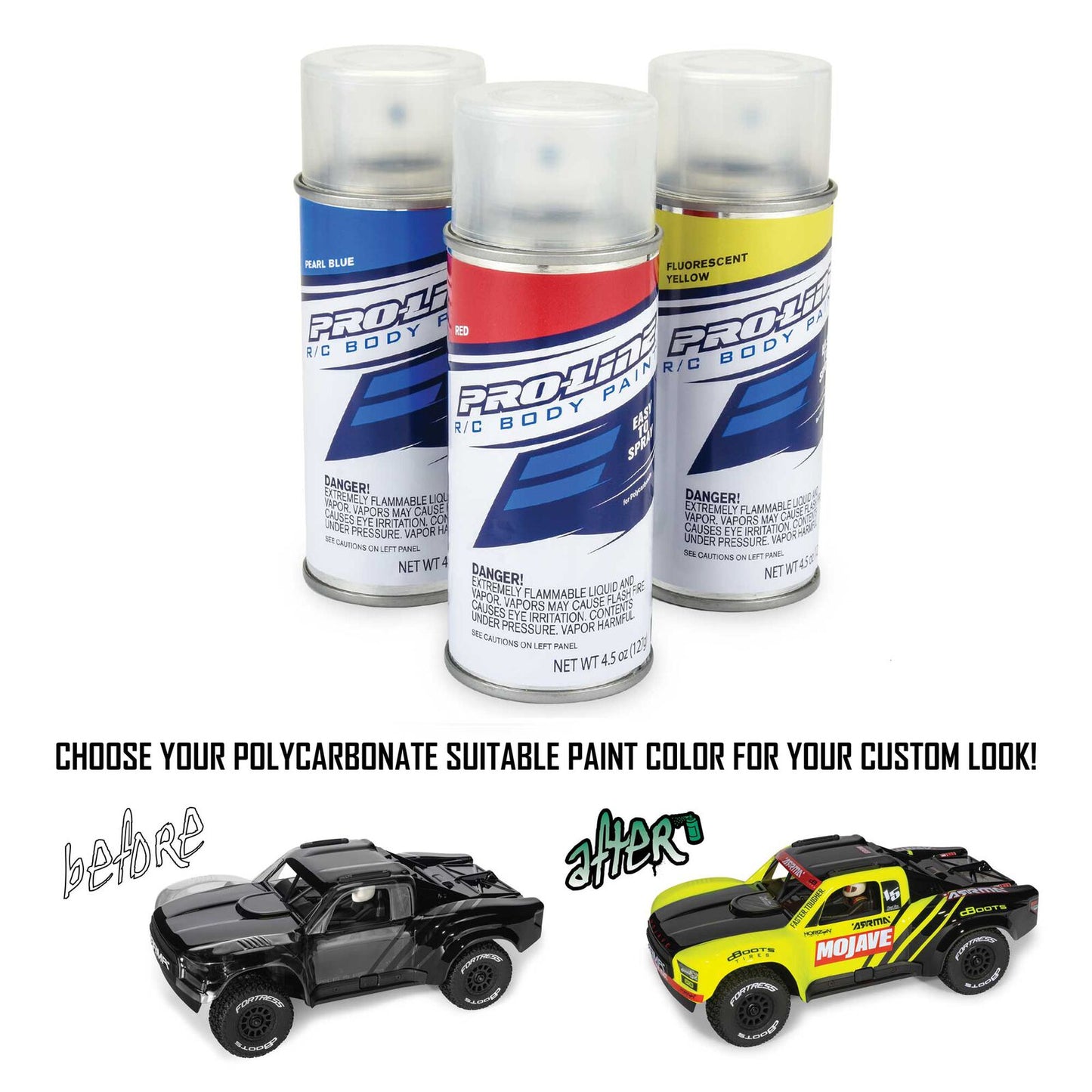 Arrma 1/16 MOJAVE GROM 4X4 RTA Desert Truck (B&C) - Clear/Black