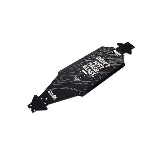 Aluminum Chassis CNC 7075 T6 LWB, Black: EXB