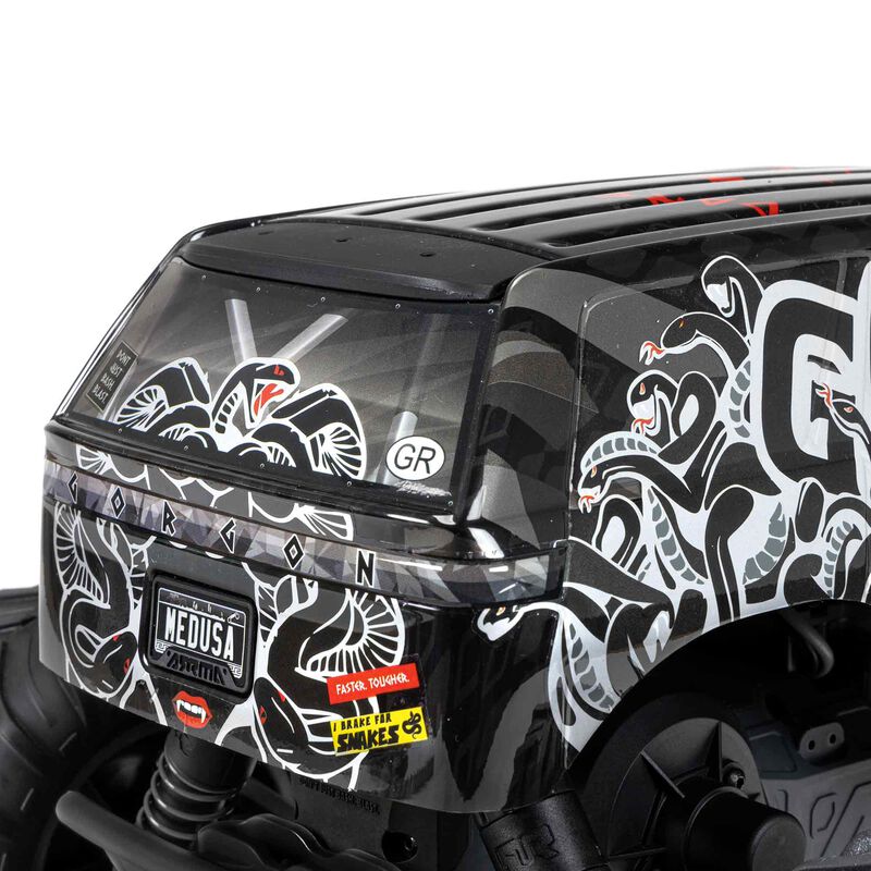 1/10 GORGON 4X2 MEGA 550 Brushed Monster Truck Ready-To-Assemble Kit with Battery & Charger