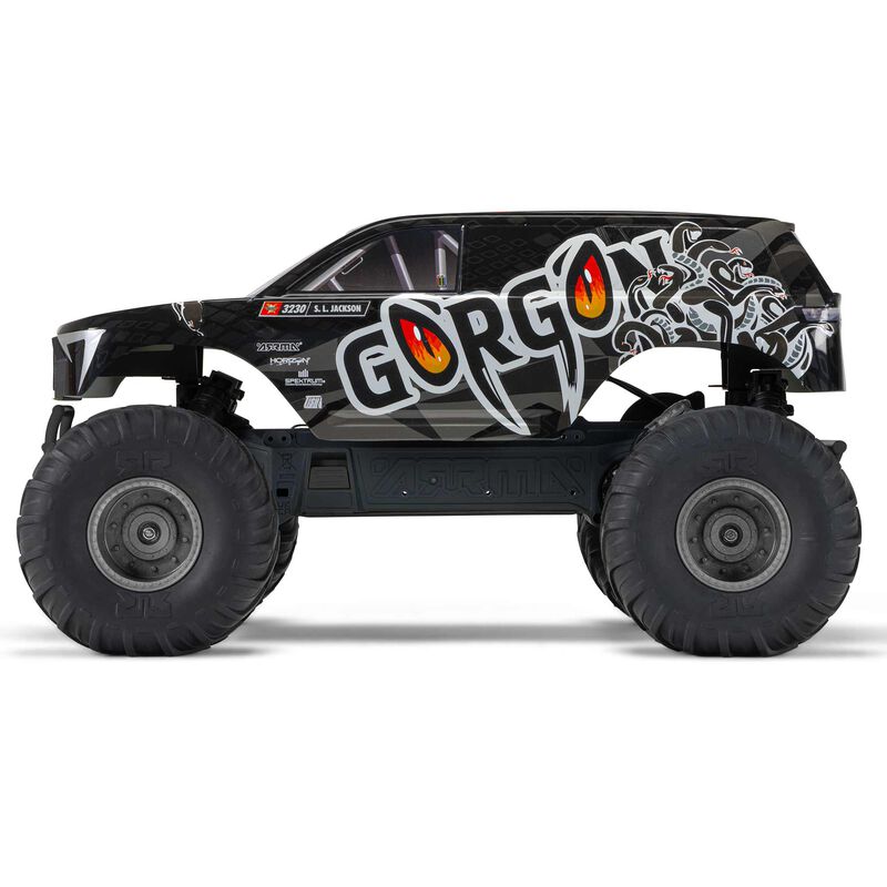 1/10 GORGON 4X2 MEGA 550 Brushed Monster Truck Ready-To-Assemble Kit with Battery & Charger