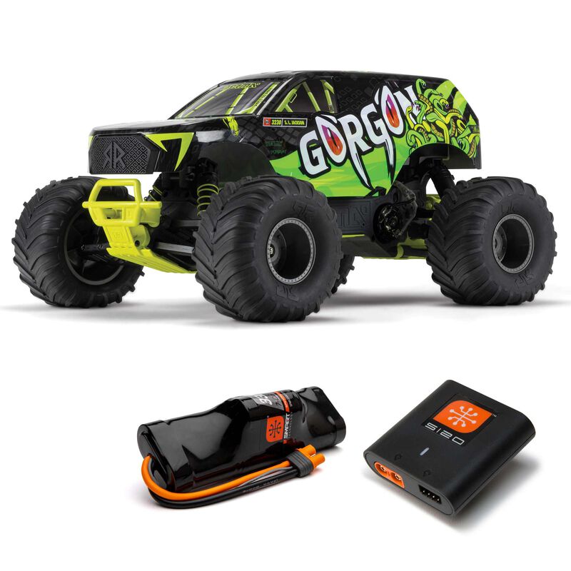 1/10 GORGON 4X2 MEGA 550 Brushed Monster Truck RTR with Battery & Charger