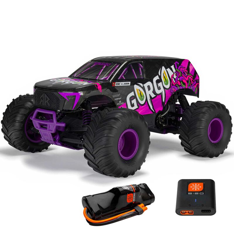 1/10 GORGON 4X2 MEGA 550 Brushed Monster Truck RTR with Battery & Charger