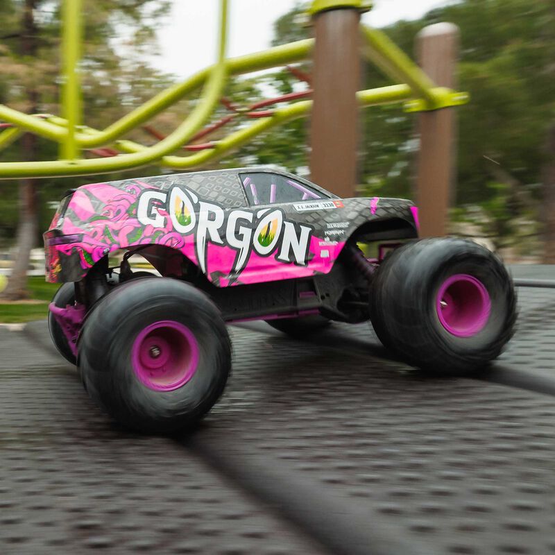1/10 GORGON 4X2 MEGA 550 Brushed Monster Truck RTR with Battery & Charger
