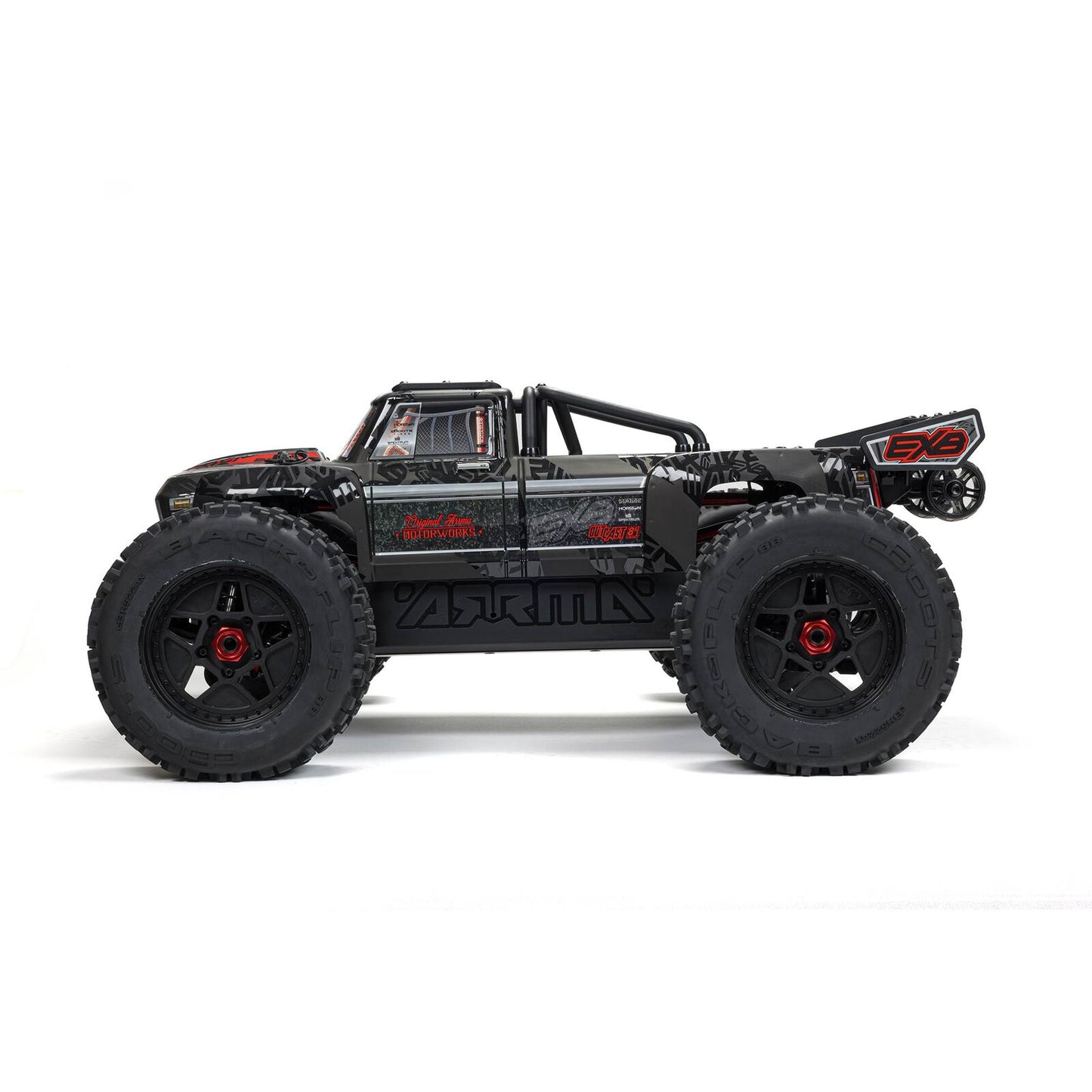 1/5 OUTCAST 4X4 8S BLX EXB Brushless Stunt Truck RTR, Black