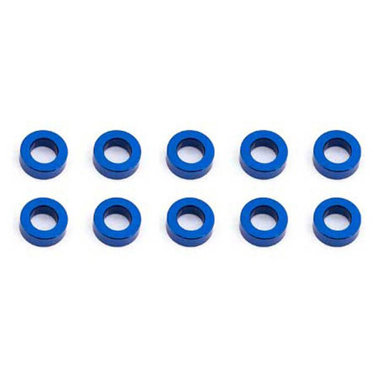 Ballstud Washers, 5.5x2mm, Blue Aluminum (10)