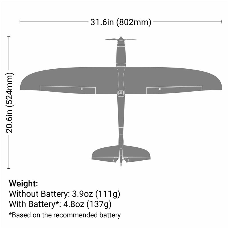 UMX Conscendo BNF Basic with AS3X and SAFE Select