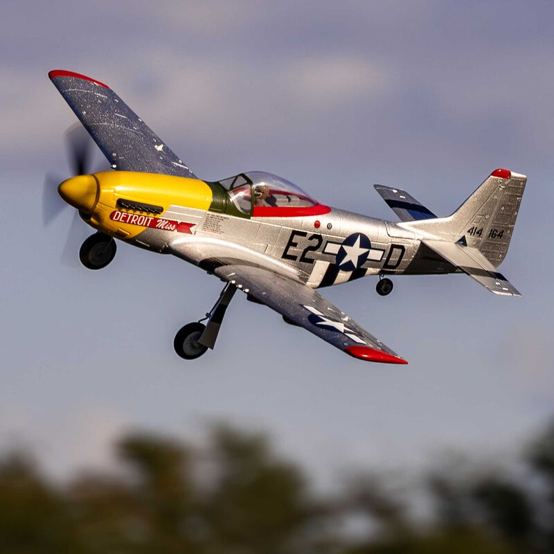 UMX P-51D Mustang “Detroit Miss” BNF Basic with AS3X and SAFE Select