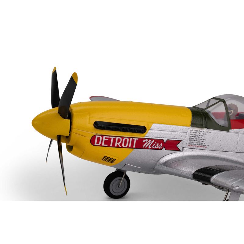 UMX P-51D Mustang “Detroit Miss” BNF Basic with AS3X and SAFE Select