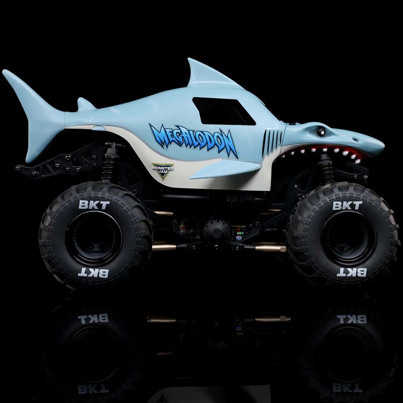 1/18 Mini LMT Megalodon 2S 4X4 RTR Brushed Monster Truck (Battery & Charger Included)