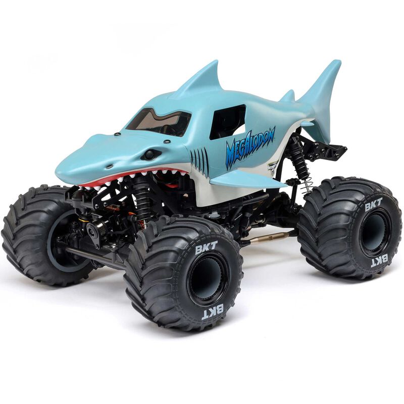 1/18 Mini LMT Megalodon 2S 4X4 RTR Brushed Monster Truck (Battery & Charger Included)