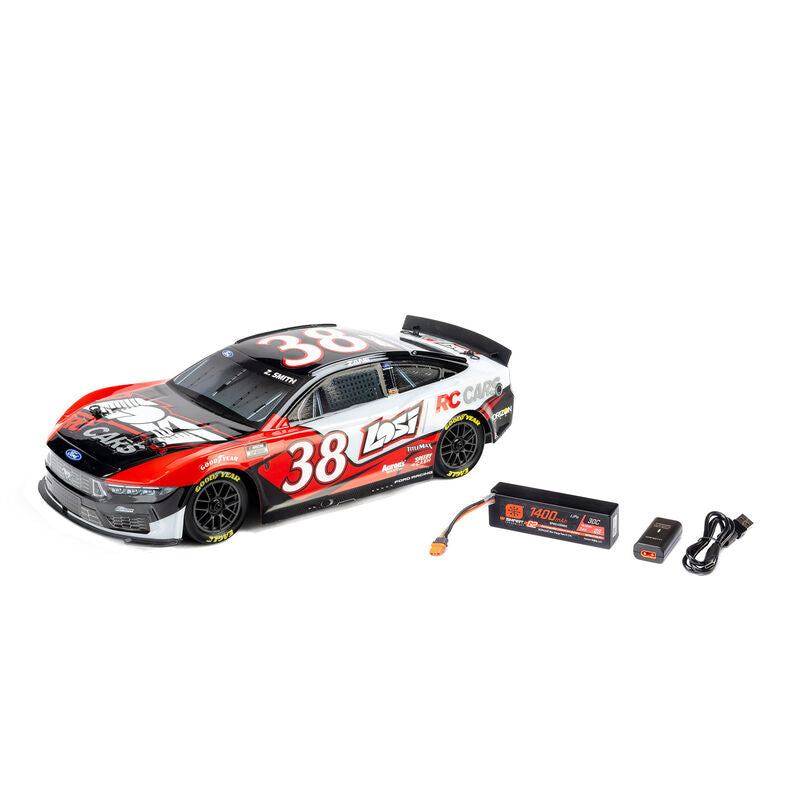 Losi 1/12 NASCAR Zane Smith #38 2026 Ford Mustang 2S AWD RTR