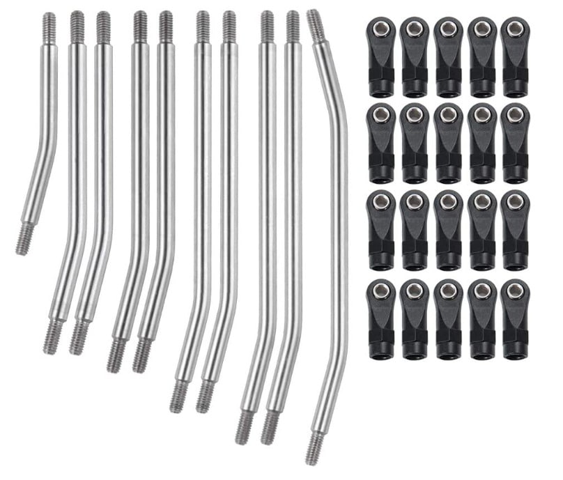 Ensemble de liens en Acier Inoxydable Haute Clairance pour SCX10II