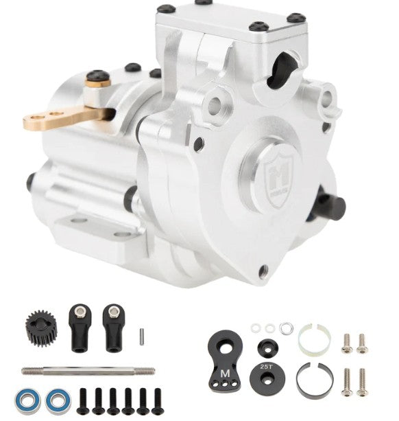 MEUS Racing Dual Speed Transmission Overdrive Gearbox for 1/10 Vanquish Optic H10 RC Crawler